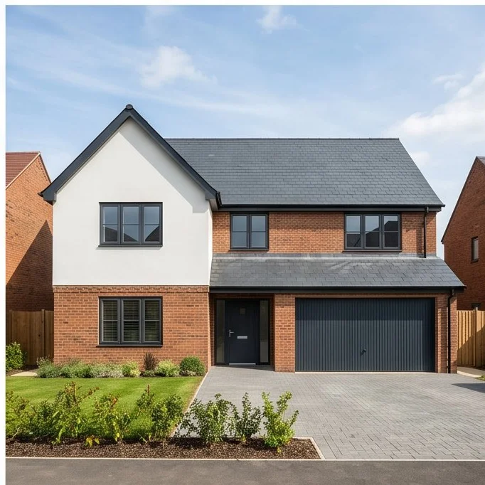 New build detached home in Berkshire by Berkshire Bespoke Builders