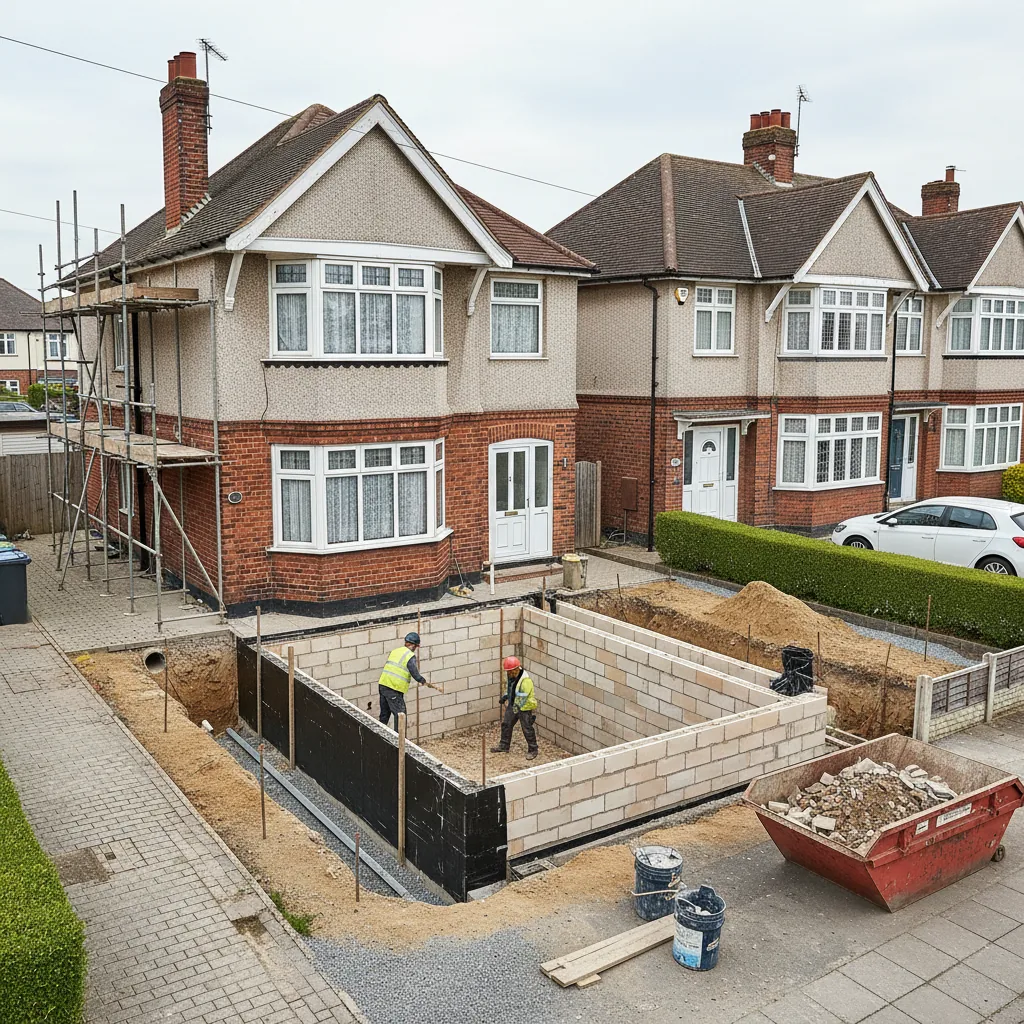 Illustration for what does a basement conversion build involve in slough? showing basement conversions advice in Slough