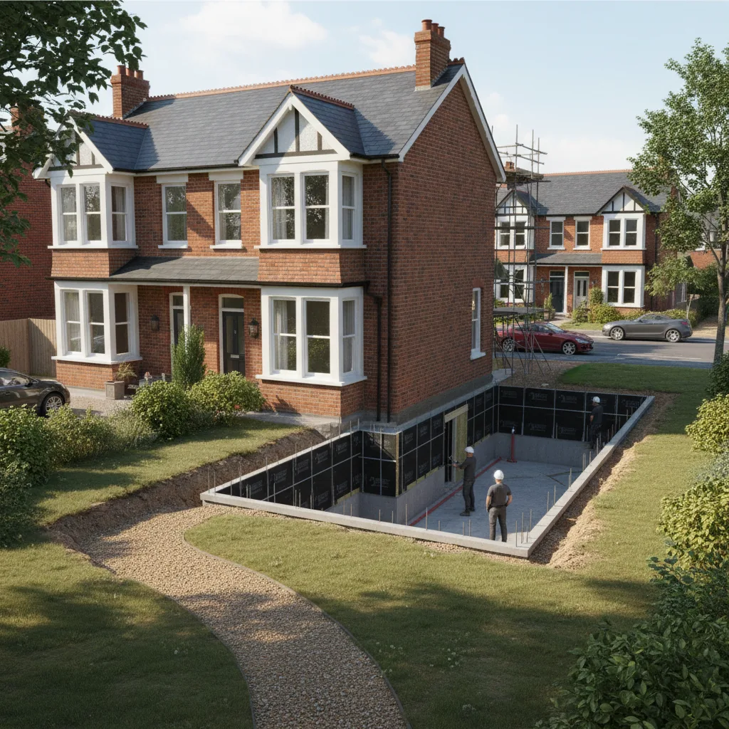 Illustration for what does a basement conversion build involve in wokingham? showing basement conversions advice in Wokingham