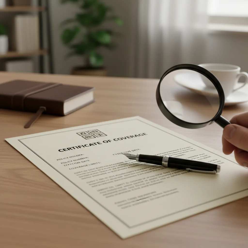 Insurance documents being reviewed before a building project starts in Berkshire