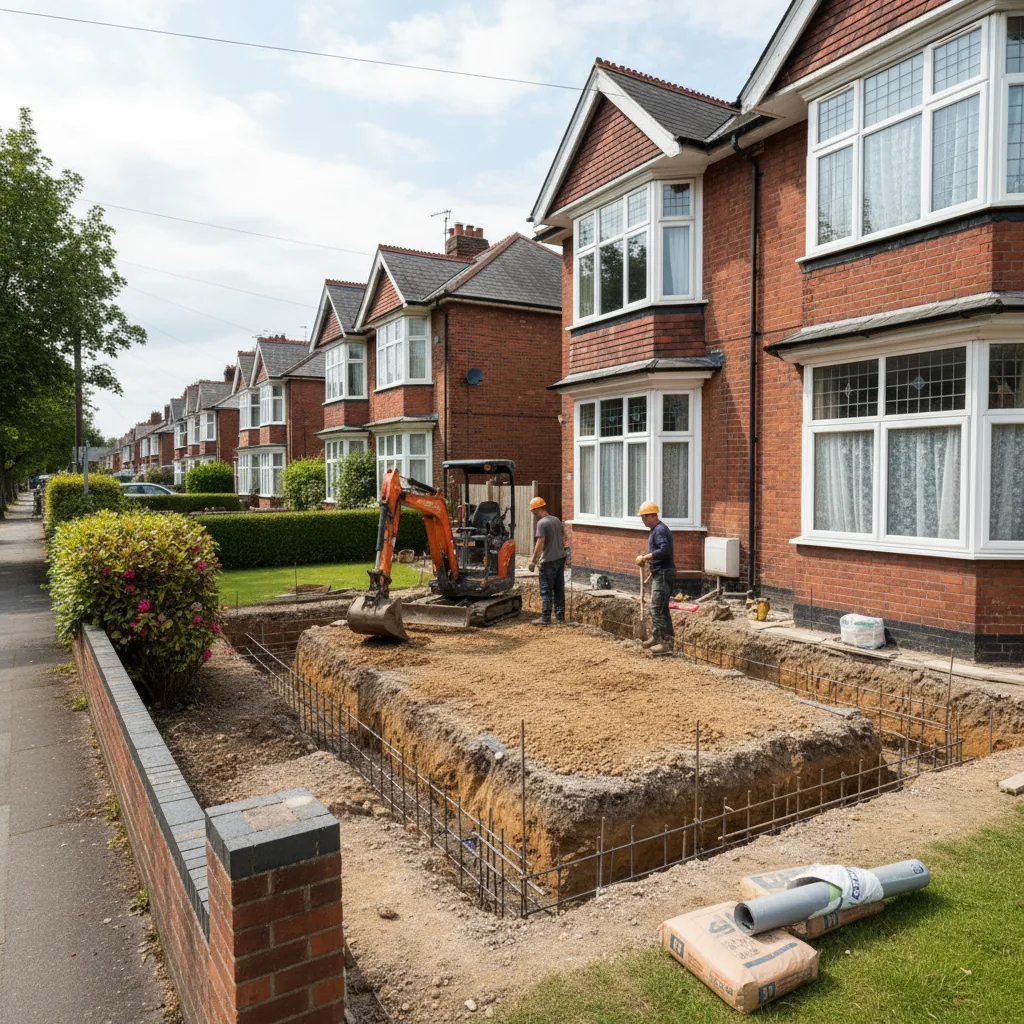 Illustration for who is a trusted builder for groundworks and foundations in wokingham? showing groundworks and foundations advice in Wokingham