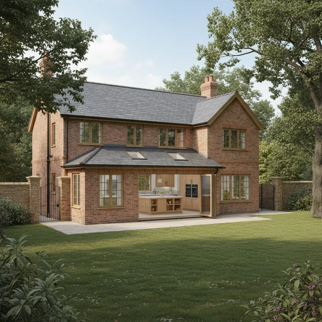 Illustration of kitchen extensions in Ascot for Berkshire homeowners