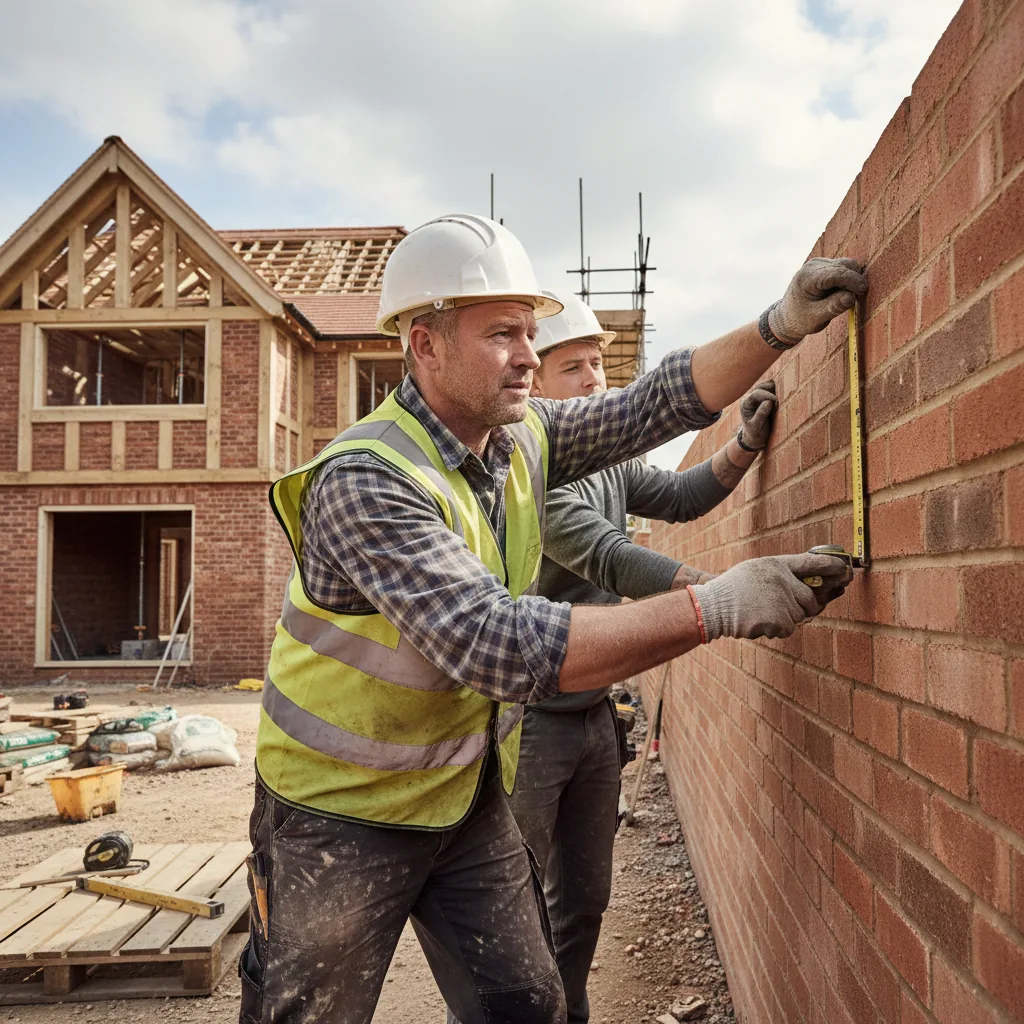 Owner-managed builder personally supervising and working on an extension in Berkshire