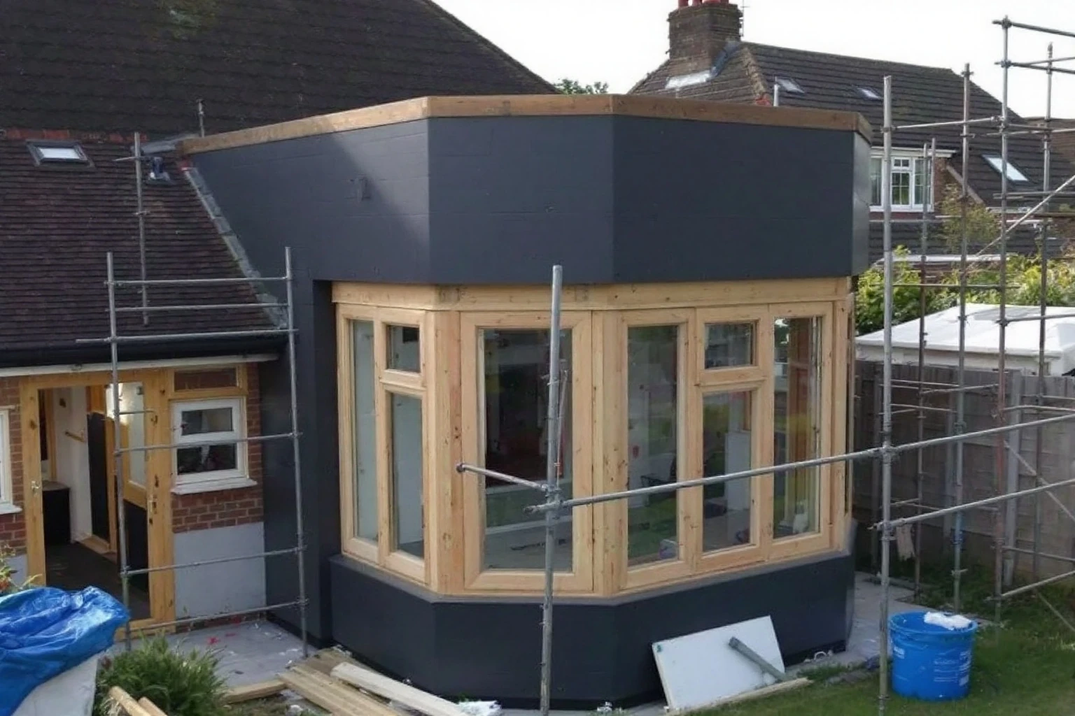 Large rear dormer frame and cladding — Newbury loft conversion