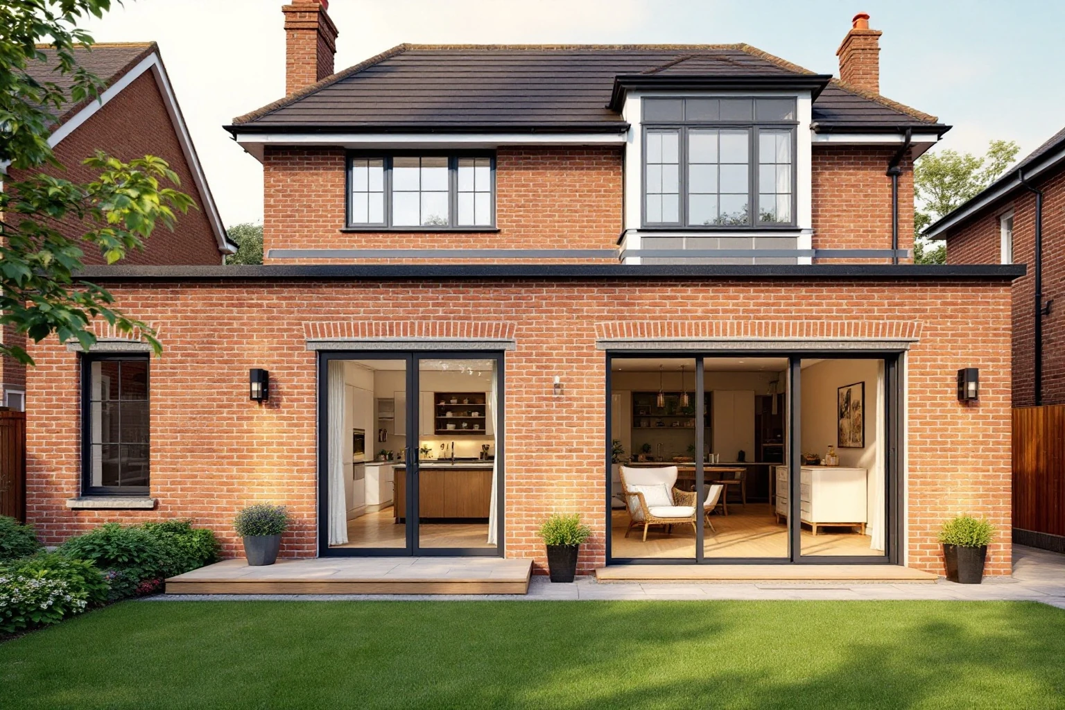 Double storey extension in Windsor