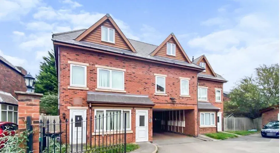 Finished Malthouse Lodge apartment block exterior on Bottrill Street, Nuneaton