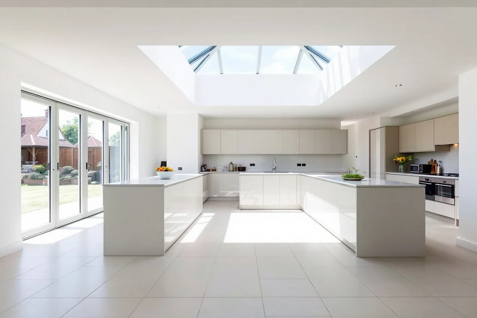 Open-plan L-shape extension in Crowthorne