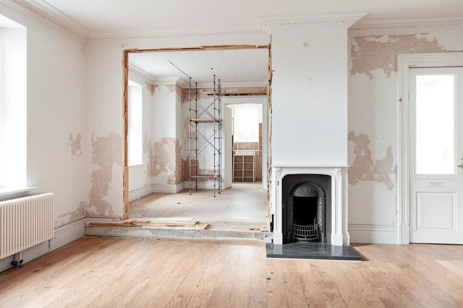 Strip-out and structural opening — period renovation Virginia Water