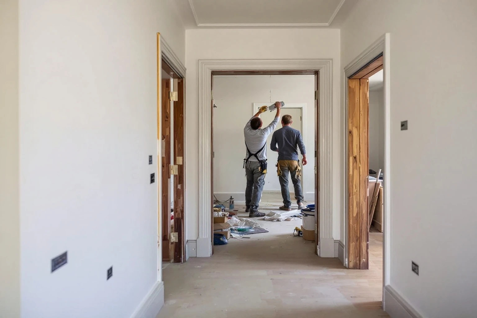 Replastering and new joinery installation — Virginia Water renovation